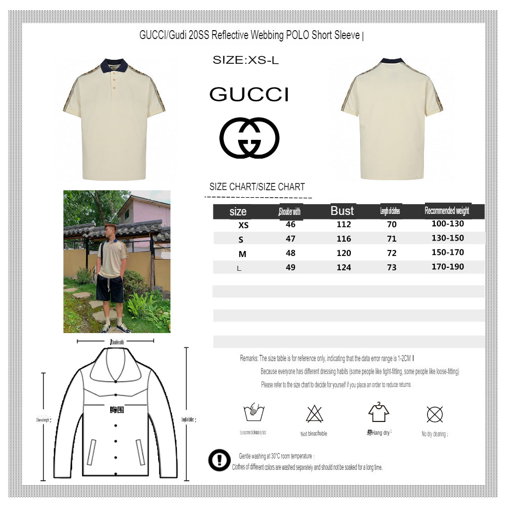 Gucci Polo Shirt with Logo Tape - logo - replica sneakers
