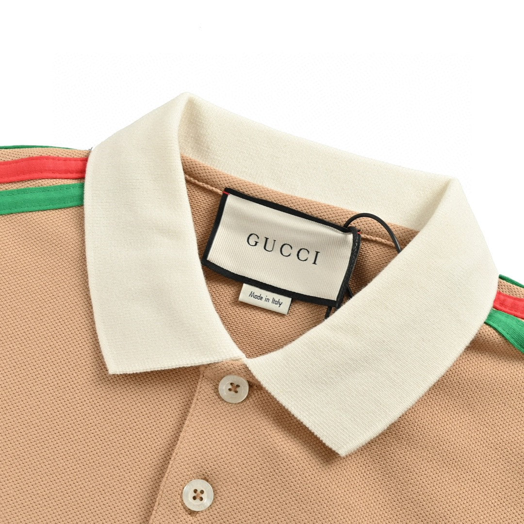Gucci Stripe Sleeve Polo Shirt - logo - replica sneakers
