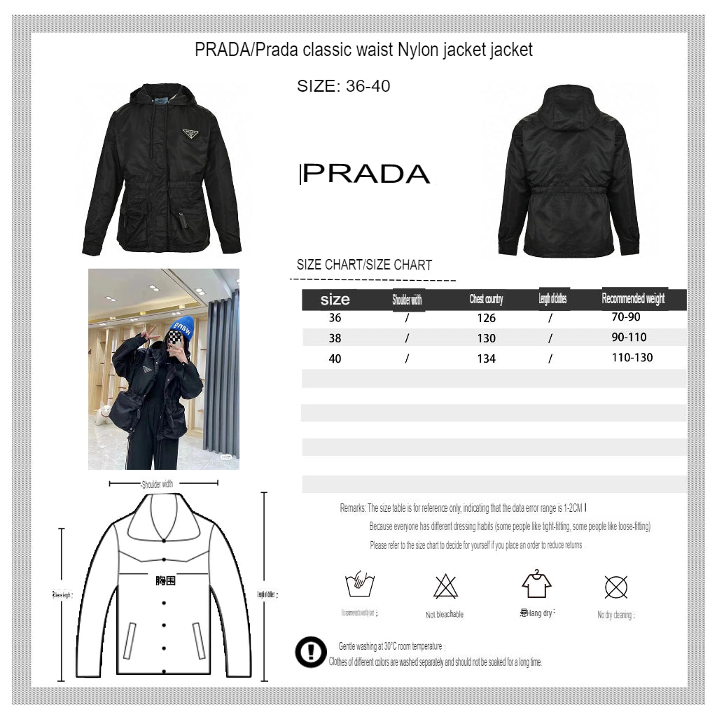 Prada Nylon Hooded Jacket - logo - replica sneakers