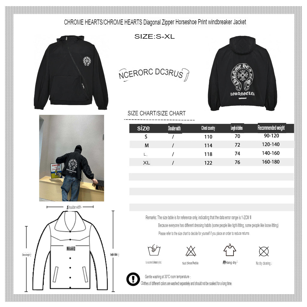 CHROME HEARTS ASYMMETRICAL ZIP HOODIE BLACK - logo - replica sneakers