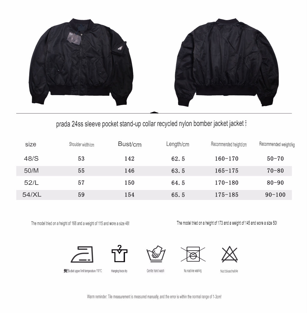 Prada Black Bomber Jacket - logo - replica sneakers