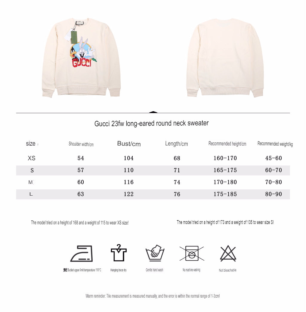 Gucci Bugs Bunny Sweatshirt - White - logo - replica sneakers