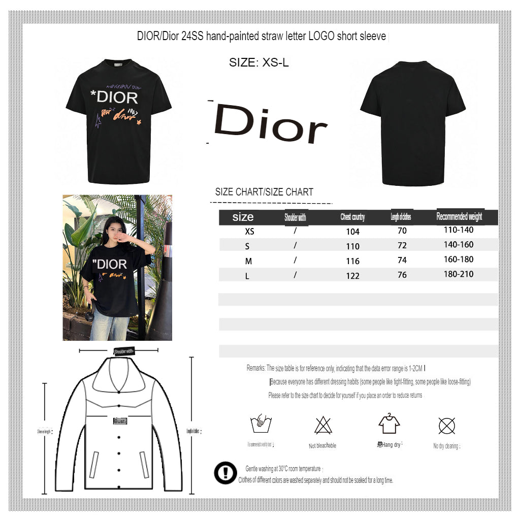 Dior Christian Dior Graphic Black T-Shirt - logo - replica sneakers