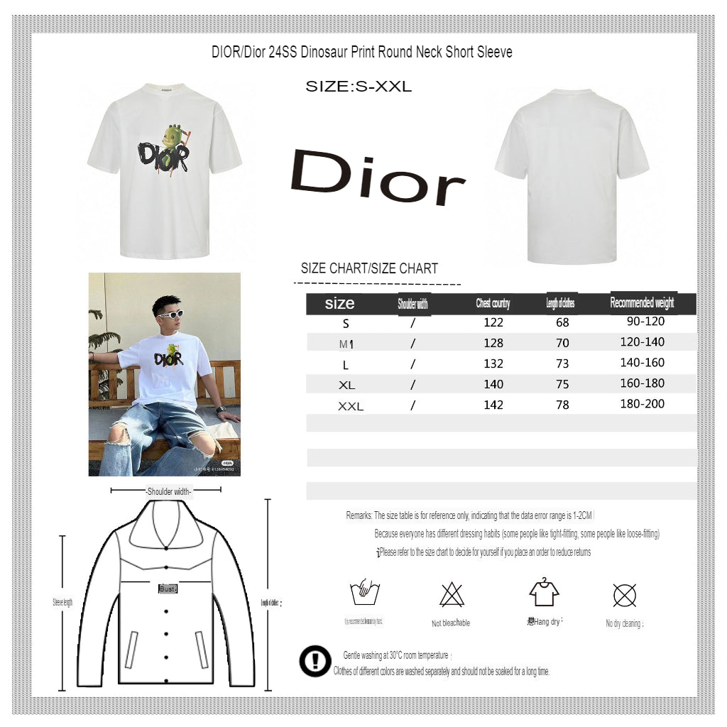 Dior Green Monster Graphic T-Shirt - logo - replica sneakers