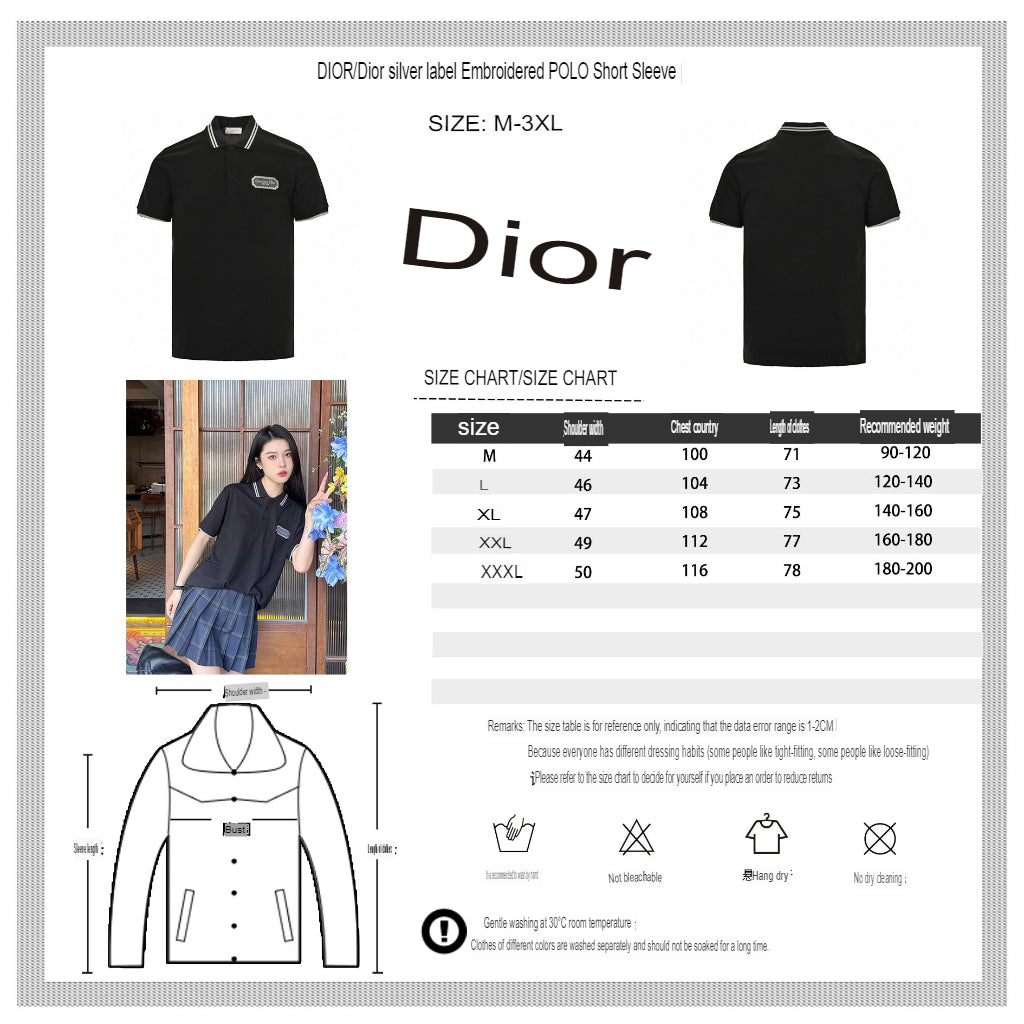 Dior Polo Shirt (Black) - logo - replica sneakers