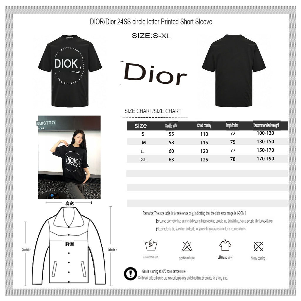 Dior 'Forever Dior' T-Shirt (Black) - logo - replica sneakers