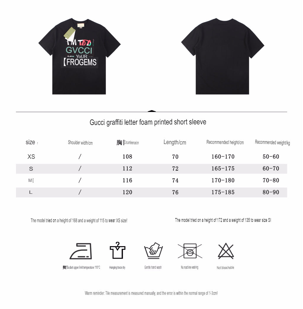 Gucci 'I'm Too Gucci for Your Problems' T-Shirt - Black - logo - replica sneakers