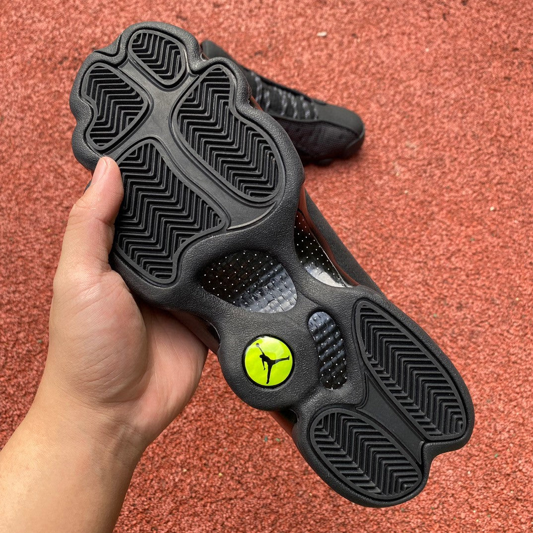 Jordan 13 Retro 'black Cat' Unisex Streetwear Limited Edition - **Product Description: Air Jordan 13 Retro 'Black Cat'** Step into the shadows with the Air