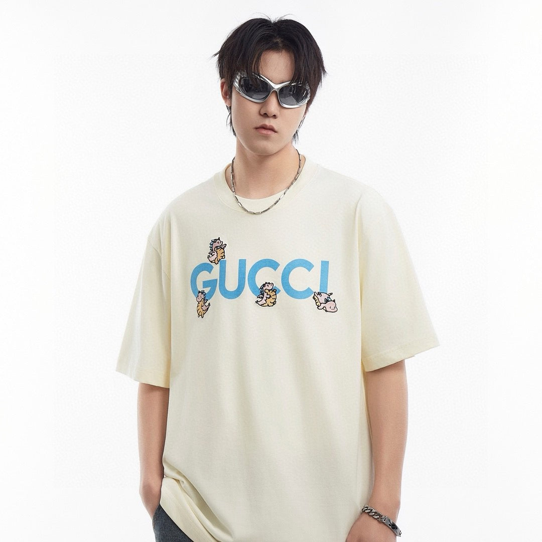 Gucci Cherub Graphic T-Shirt - logo - replica sneakers