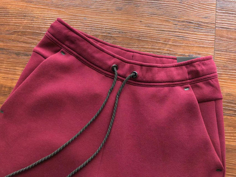 NIKE TECH FLEECE PANTS x BURGUNDY - logo - replica sneakers