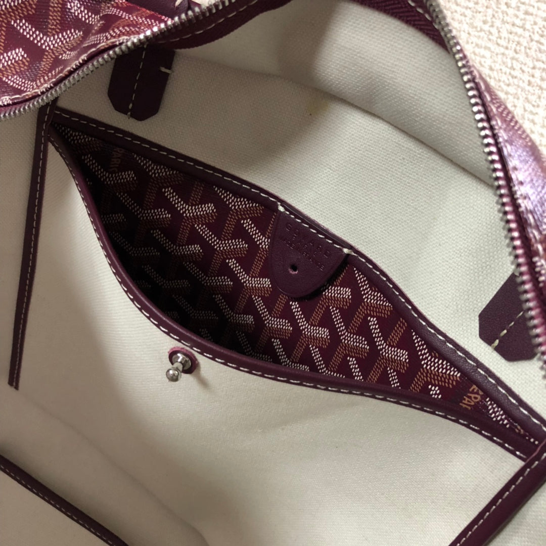 GOYARD ARTOIS PM TOTE BAG BURGUNDY - box - replica sneakers