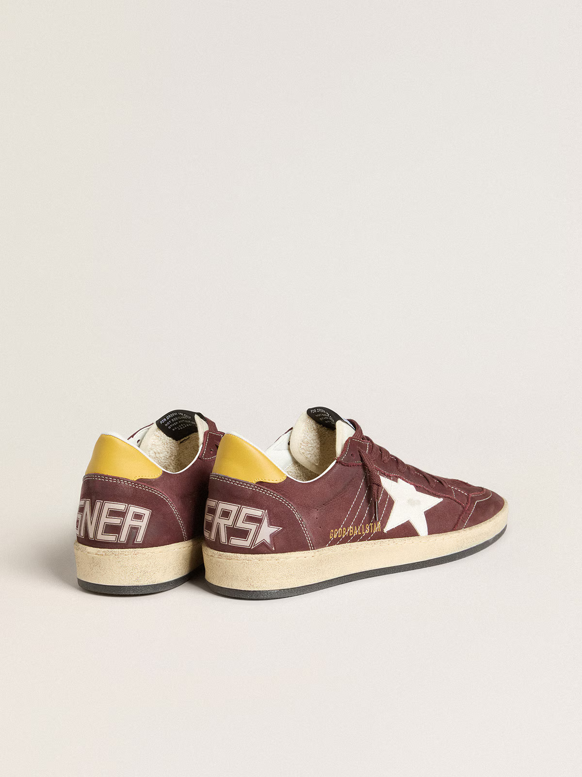 Golden Goose Ball Star Sneaker c Bordeau - Leather - White Unisex Streetwear Limited Edition