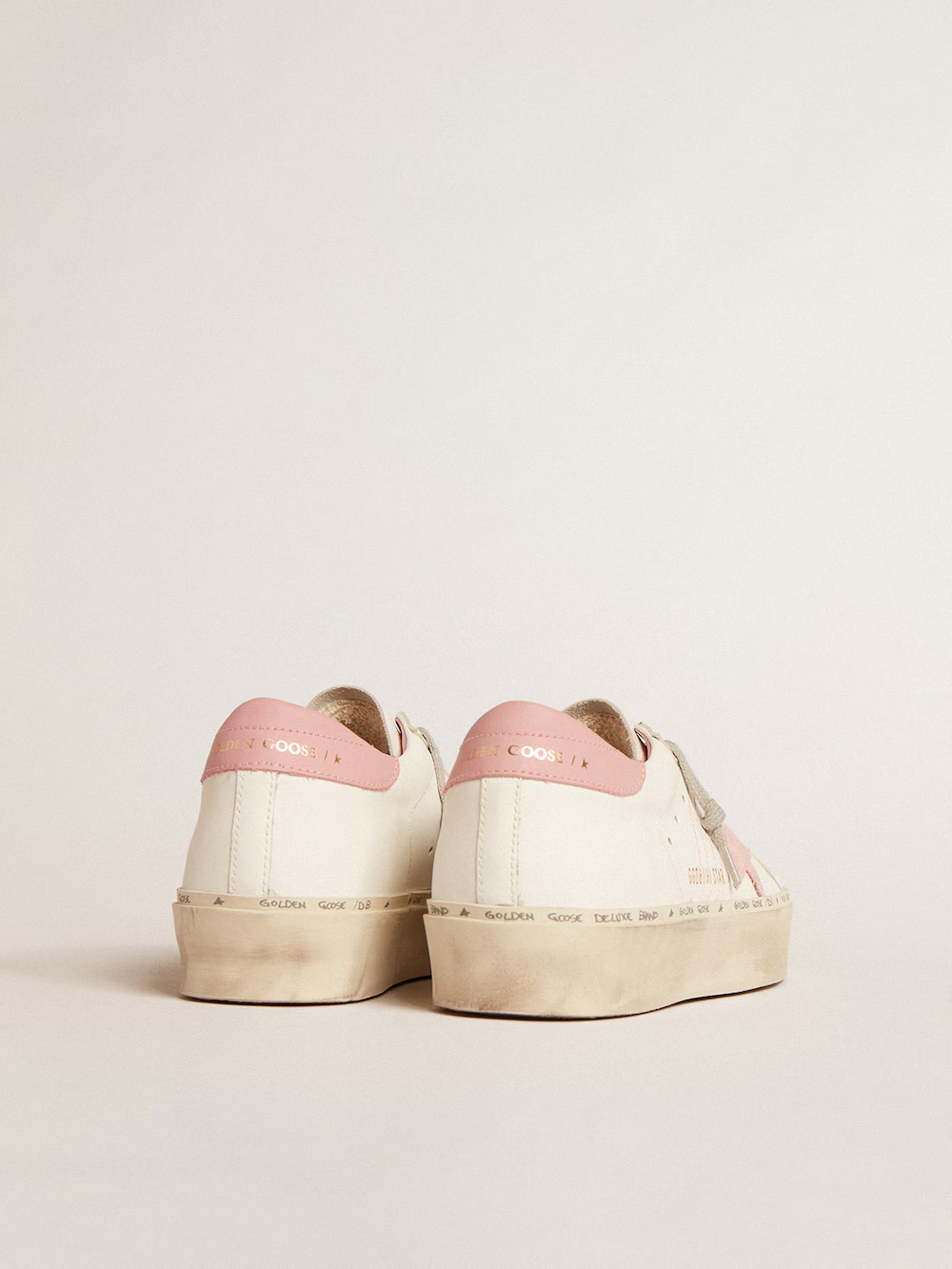 Golden Goose Hi Star Sneaker c Suede Star - Pink Unisex Streetwear Limited Edition