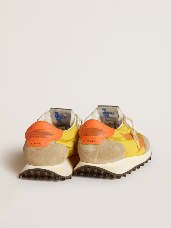 Golden Goose Marathon Sneaker c & Orange - Yellow Unisex Streetwear Limited Edition
