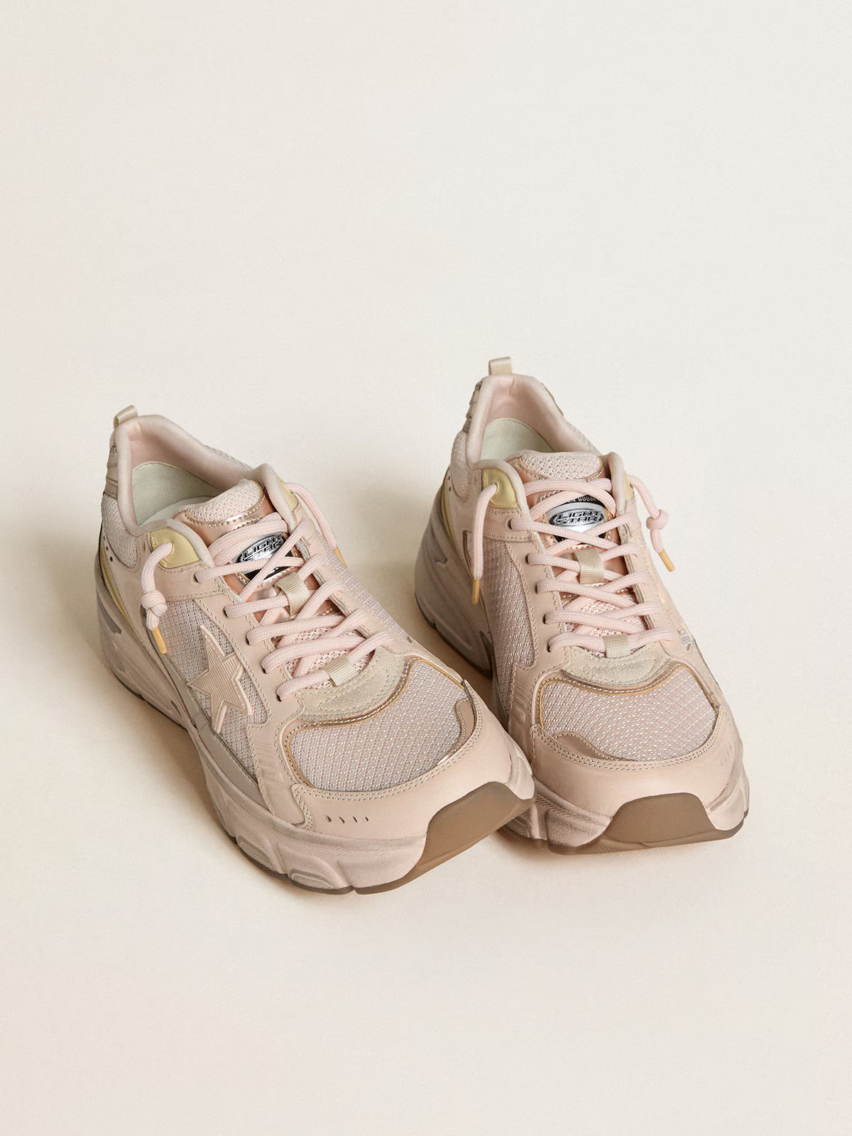 Golden Goose Running Sole c Blush Mesh - Yellow Unisex Streetwear Limited Edition