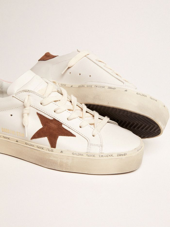 Hi Star Ltd Sneakers With Brown Suede Star And Suede Heel Tab - Pink Unisex Streetwear Limited Edition