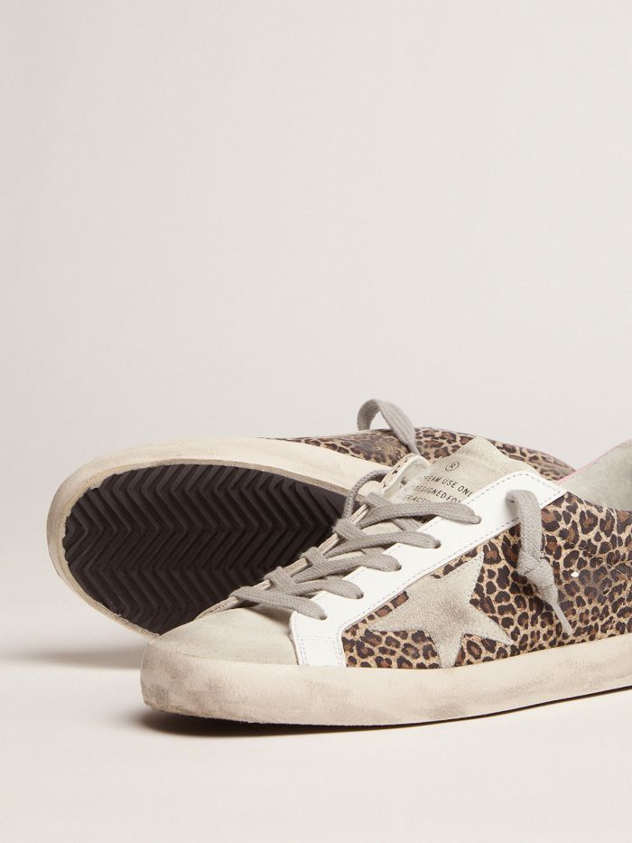 Leopard-print Suede Super-star Sneakers - Pink Unisex Streetwear Limited Edition