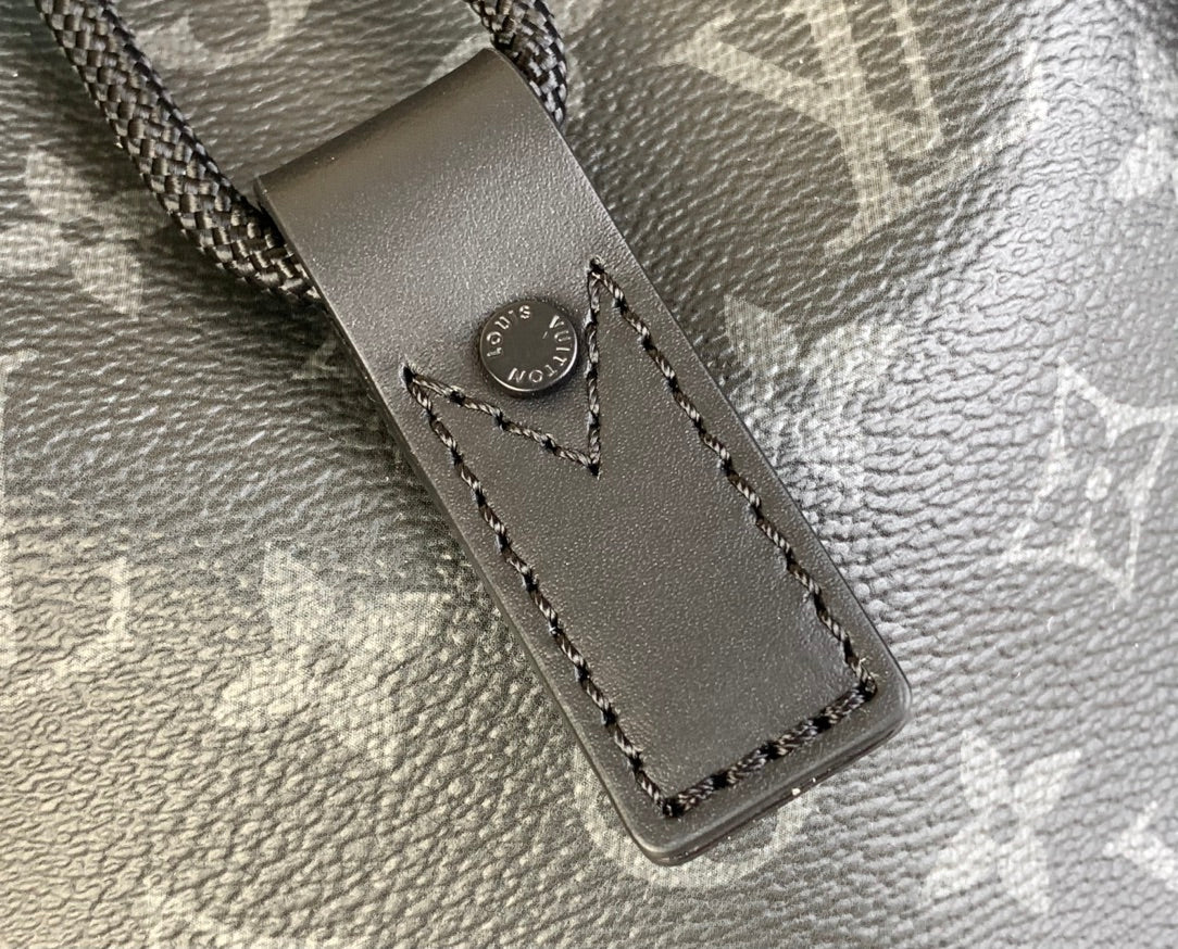 LOUIS VUITTON MONOGRAM ECLIPSE REVERSE PM GRAY - logo - replica sneakers