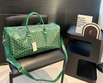 GOYARD BOSTON 50 TRAVEL BAG GREEN - close up - replica sneakers