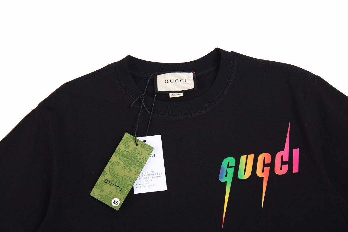 Gucci Lightning Logo T-Shirt - logo - replica sneakers