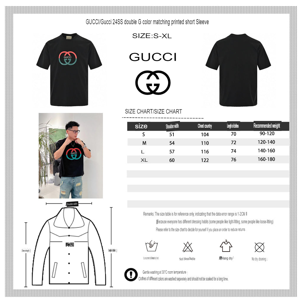 Gucci Interlocking GG Black T-Shirt - logo - replica sneakers