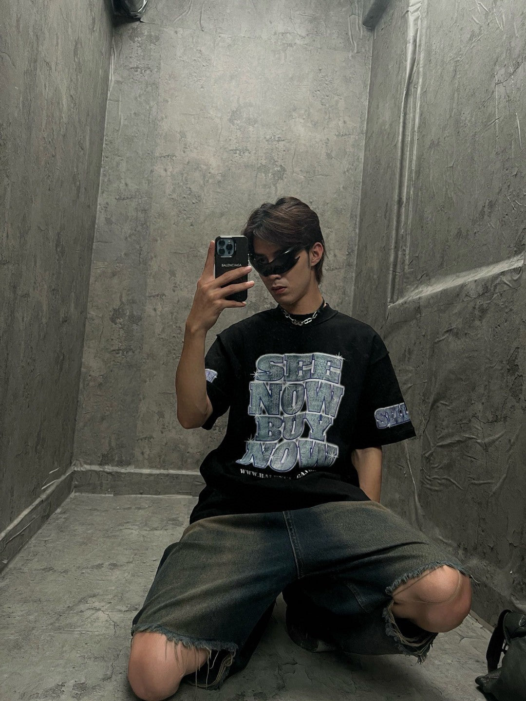 Balenciaga T-Shirt - Text and Graphic Design - logo - replica sneakers