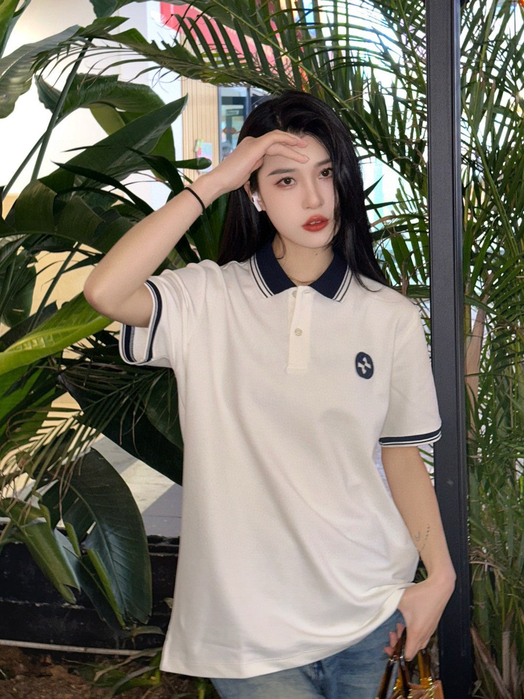 Prada Logo Patch Polo Shirt - logo - replica sneakers