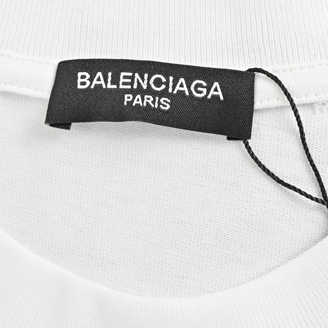 Balenciaga T-Shirt - Distressed Logo - logo - replica sneakers