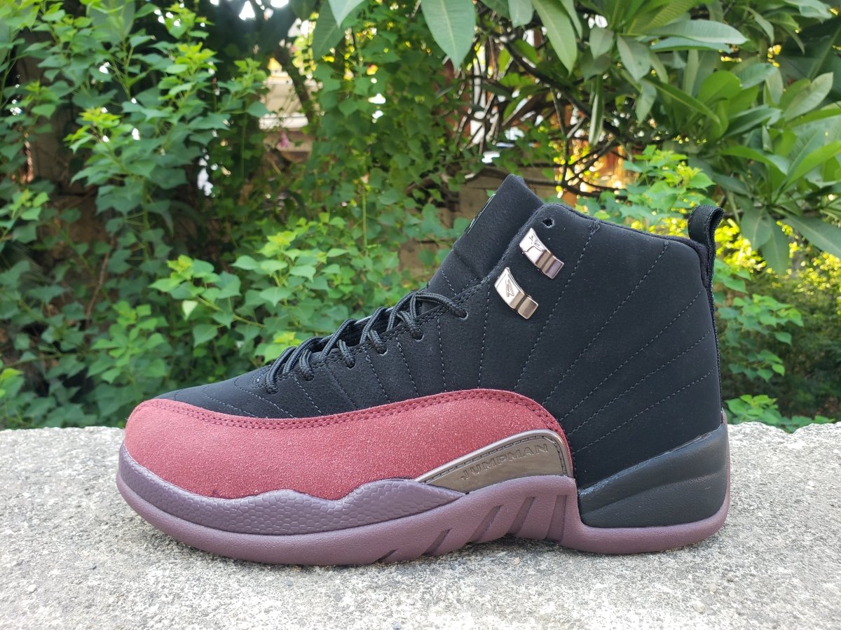 JORDAN 12 Retro - A Ma Maniere Sneakers - Black Unisex Streetwear Limited Edition