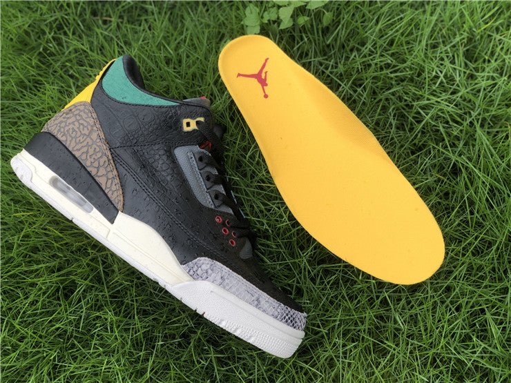 JORDAN 3 Retro Se - Animal Instinct 2.0 Sneakers - Black Unisex Streetwear Limited Edition
