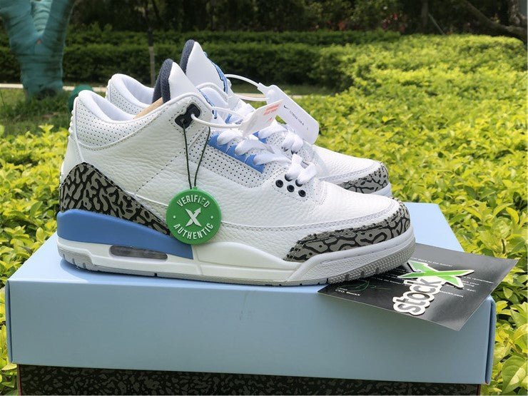 JORDAN 3 Retro - Unc Sneakers - Black Unisex Streetwear Limited Edition