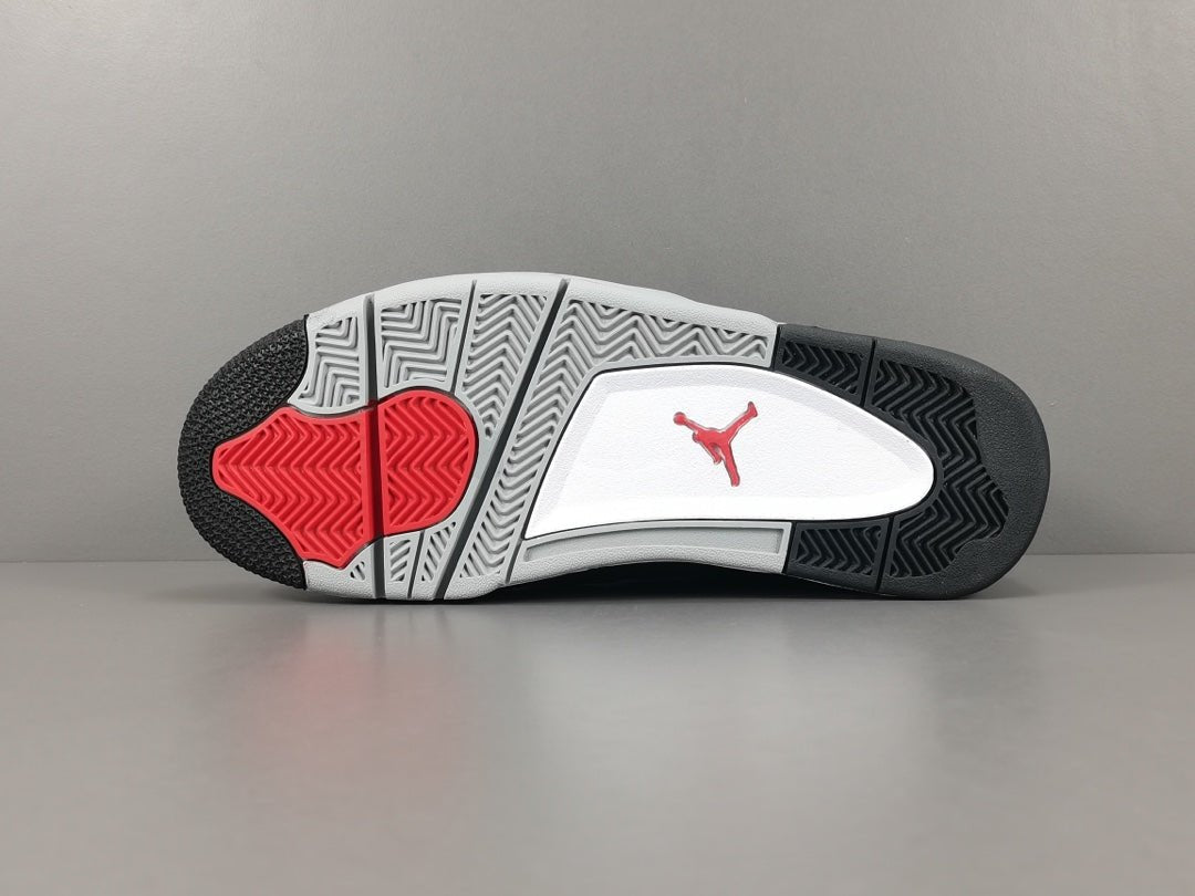 JORDAN 4 x BLACK CANVAS - logo - replica sneakers