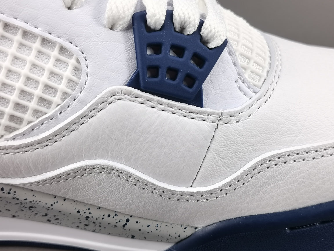 JORDAN 4 x MIDNIGHT NAVY - logo - replica sneakers