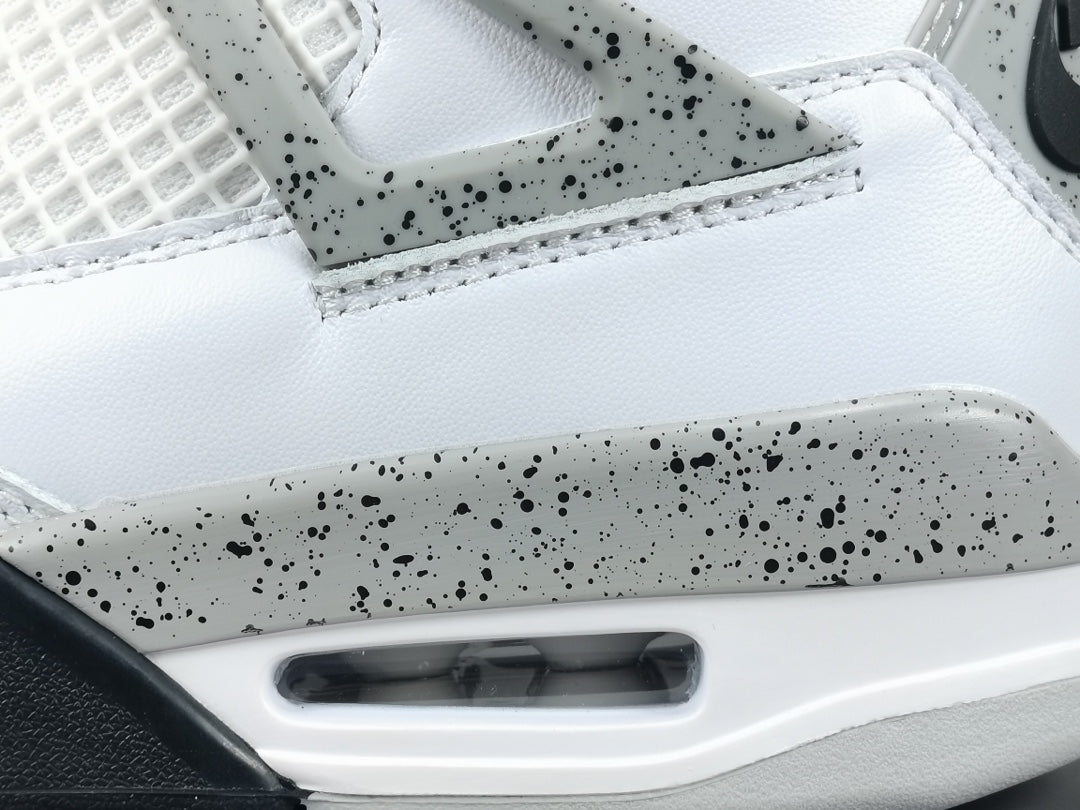 JORDAN 4 x WHITE CEMENT - logo - replica sneakers