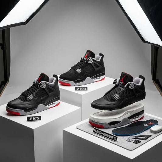LJR vs PK vs GX Batch Jordan 4 Comparison Guide 2026