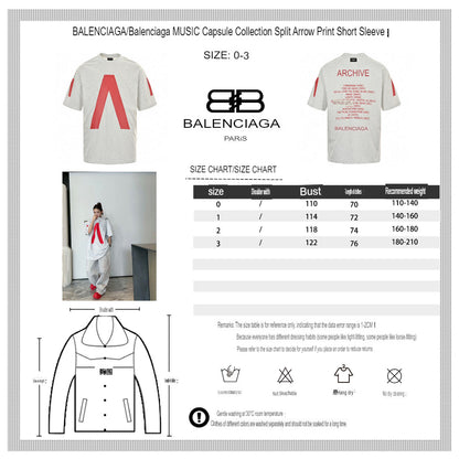 Balenciaga Red Logo Graphic T-Shirt (Gray) - logo - replica sneakers