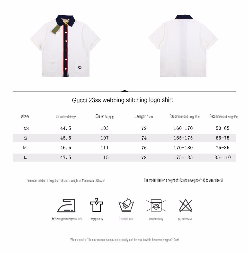 Gucci Contrast Collar Shirt - logo - replica sneakers