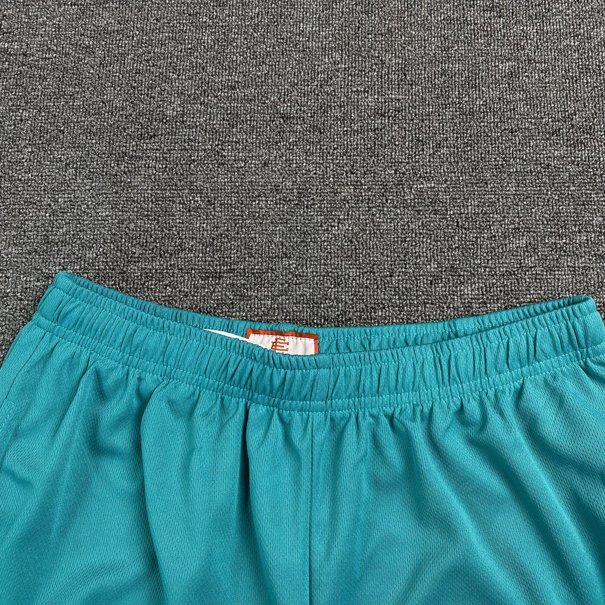 ERIC EMANUEL EE BASIC SHORTS TEAL/PURPLE - close up - replica sneakers