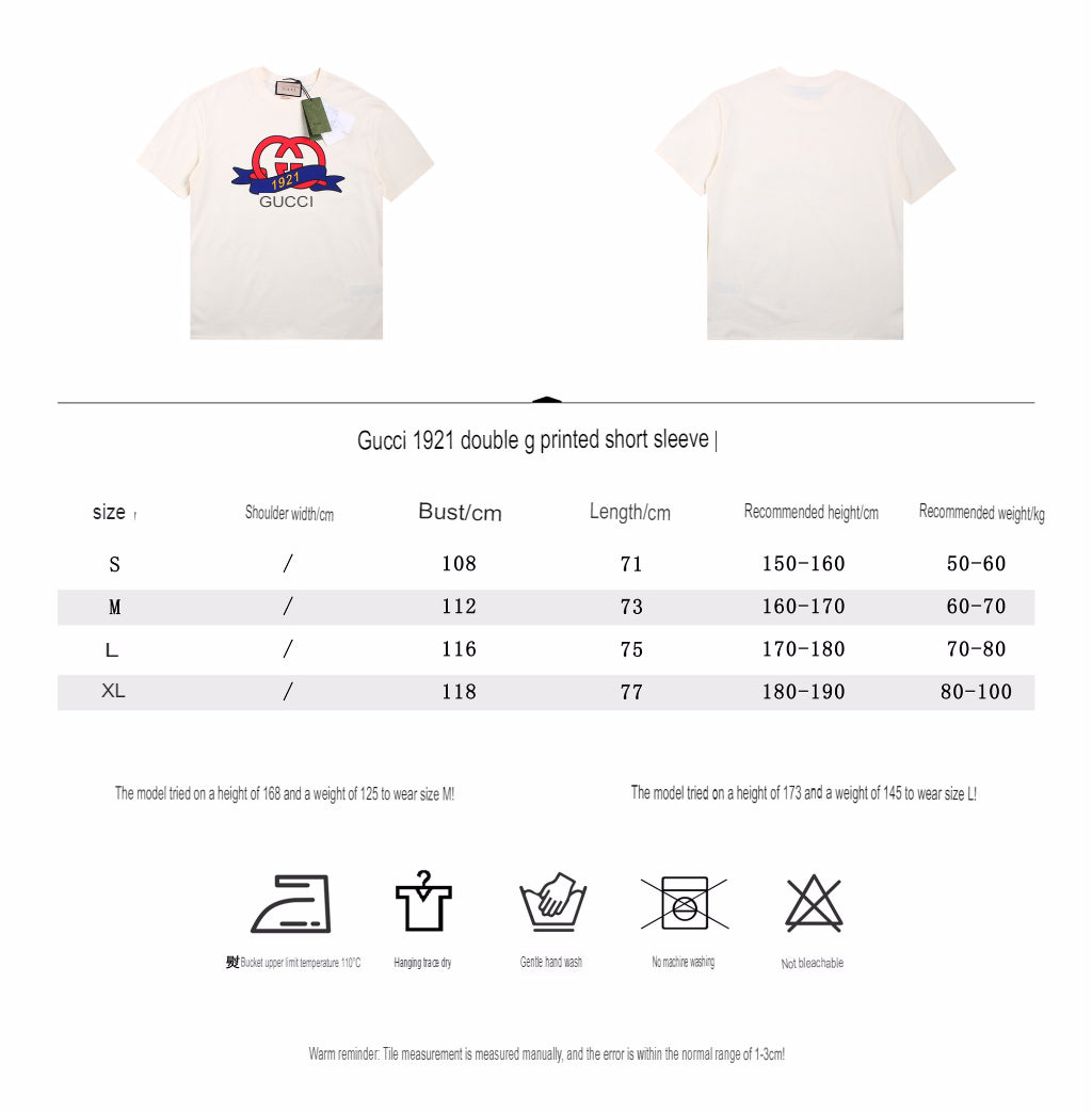 Gucci 1921 Anniversary T-Shirt - White - logo - replica sneakers