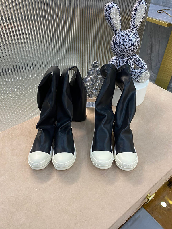 High-Top Sock Sneakers - Black Unisex Streetwear Limited Edition - **High-Top Sock Sneakers** Step into the future of footwear with these high-top sock sneakers. Combining