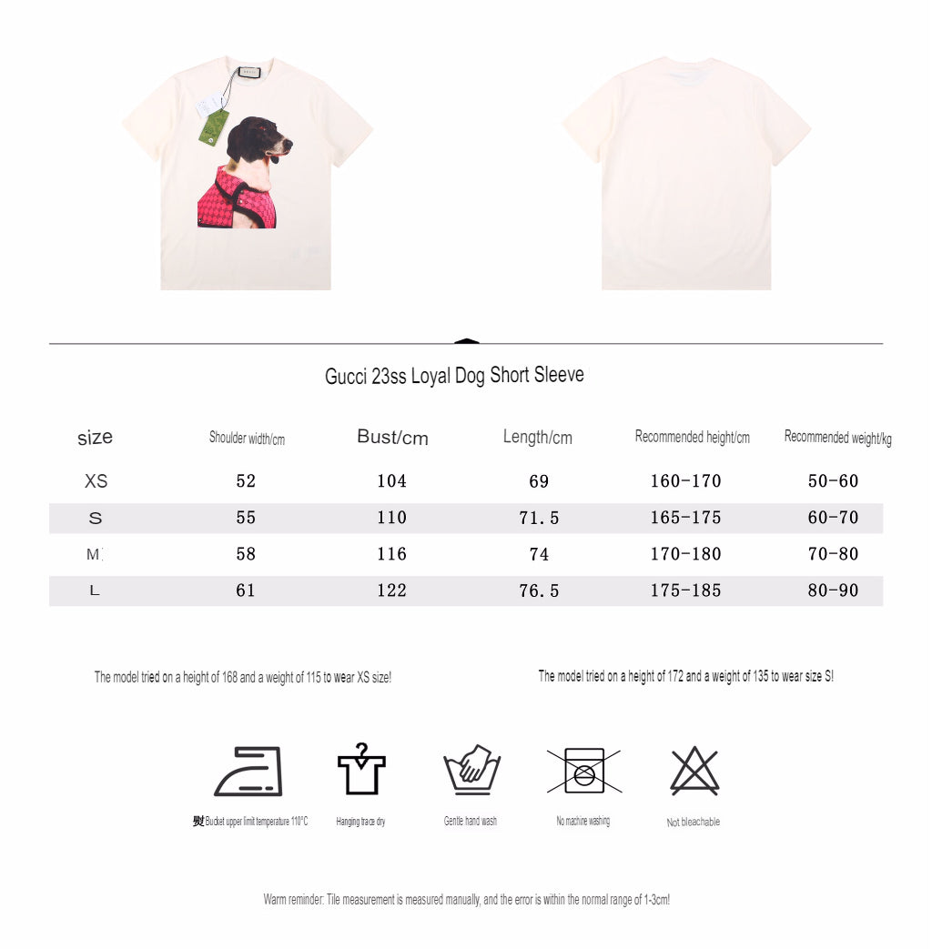 Gucci Dog Print T-Shirt - logo - replica sneakers