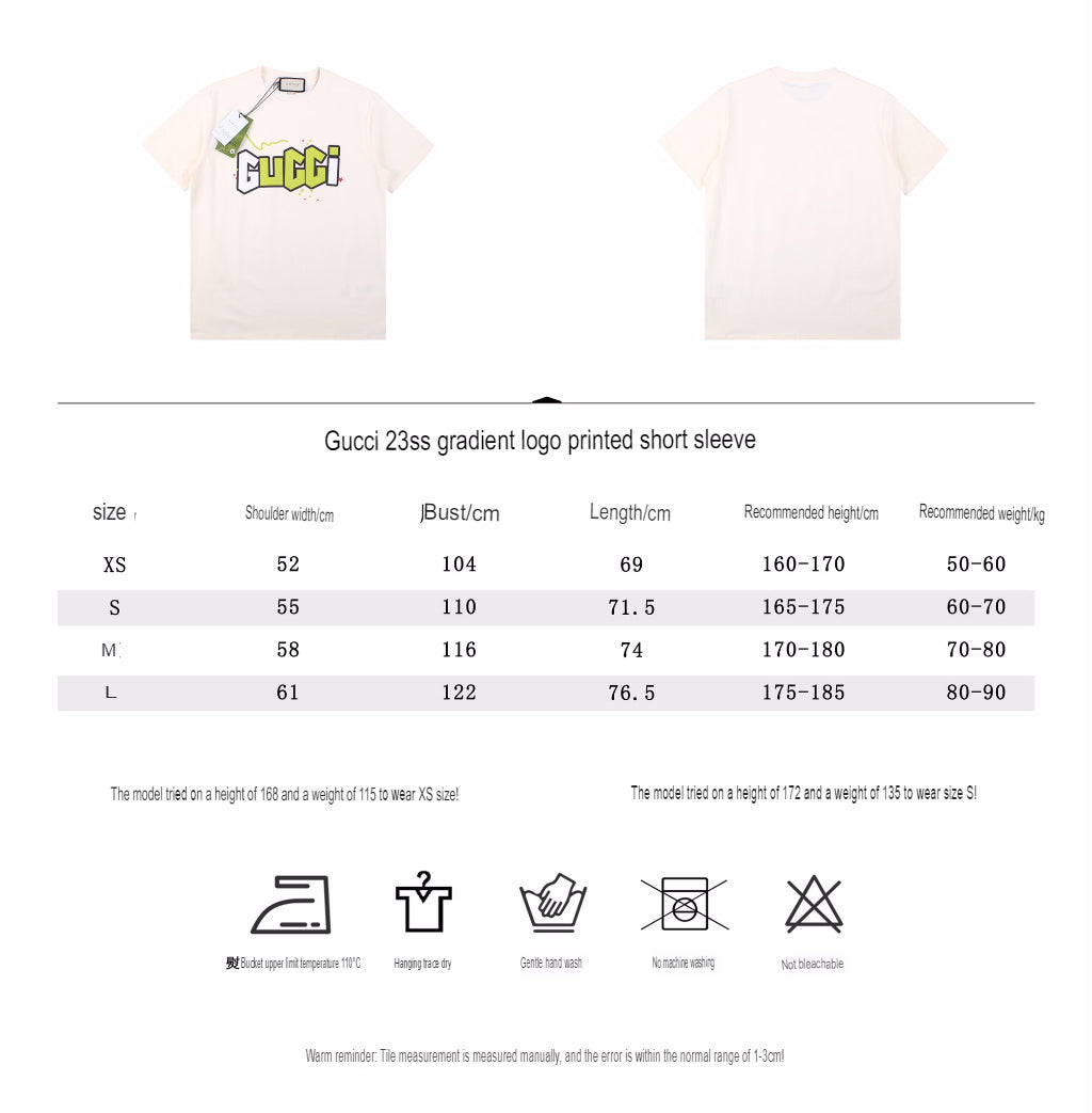 Gucci Lightning Bolt Logo T-Shirt in Cream - logo - replica sneakers