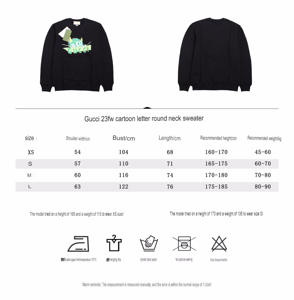 Gucci Monster Graphic Sweatshirt - logo - replica sneakers