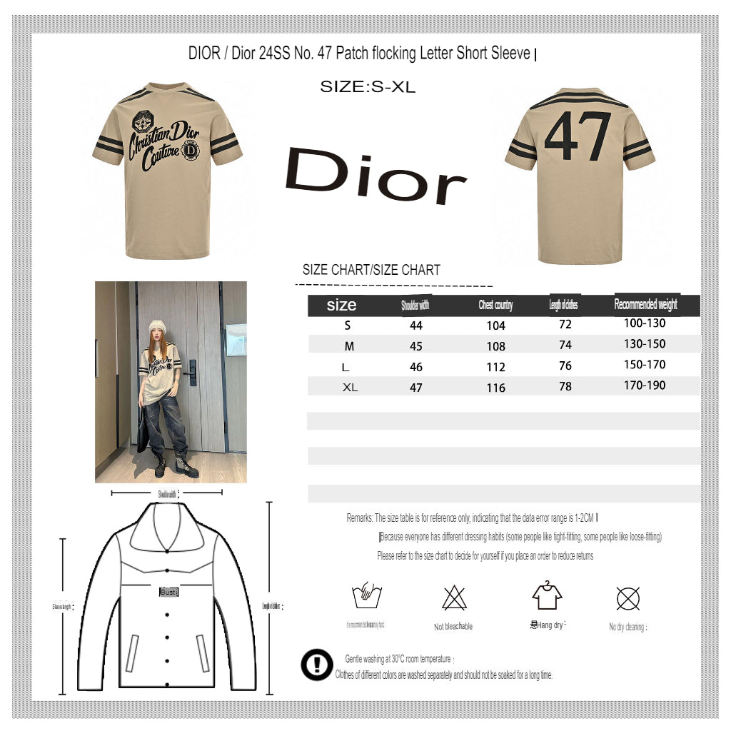 Dior Christian Dior Couture Beige T-Shirt - logo - replica sneakers