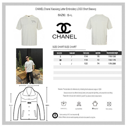Chanel Logo T-Shirt (White) - logo - replica sneakers