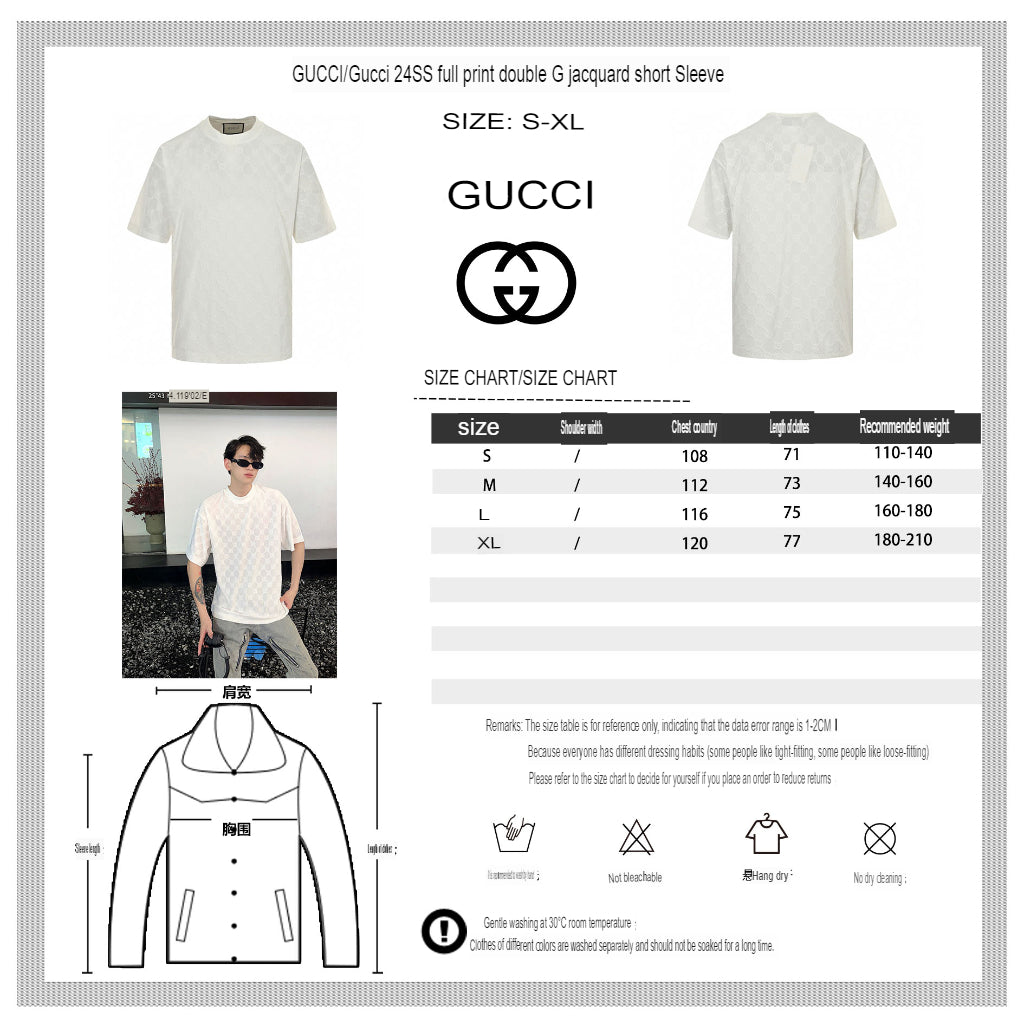Gucci GG Patterned T-Shirt (Black) - logo - replica sneakers