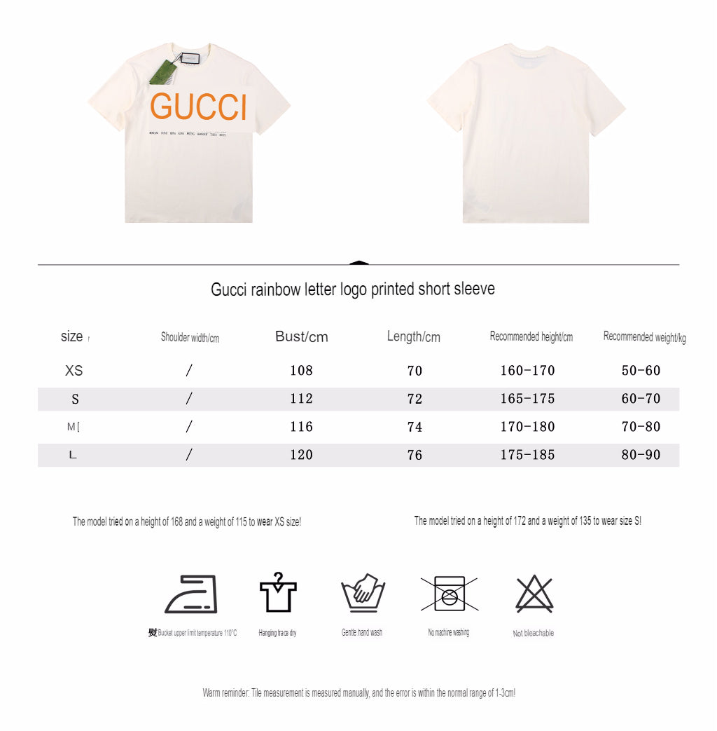 Gucci Cities Block Letter T-Shirt - White - logo - replica sneakers
