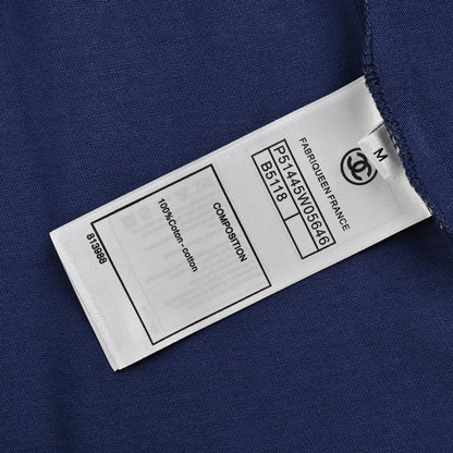 Chanel Logo T-Shirt (Navy Blue) - box - replica sneakers