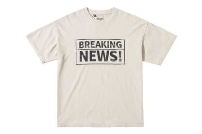 Gallery Dept Breaking News Tee T-Shirt - Black Unisex Streetwear Limited Edition - **Gallery Dept. 'Breaking News!' T-Shirt** Make a bold statement with the Gallery Dept. 'Breaking News!'