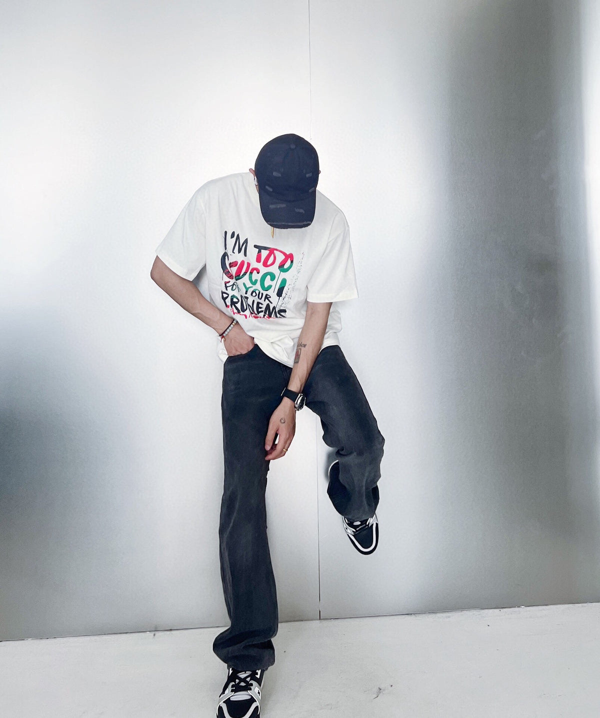 Gucci 'I'm Too Gucci for Your Problems' T-Shirt - logo - replica sneakers